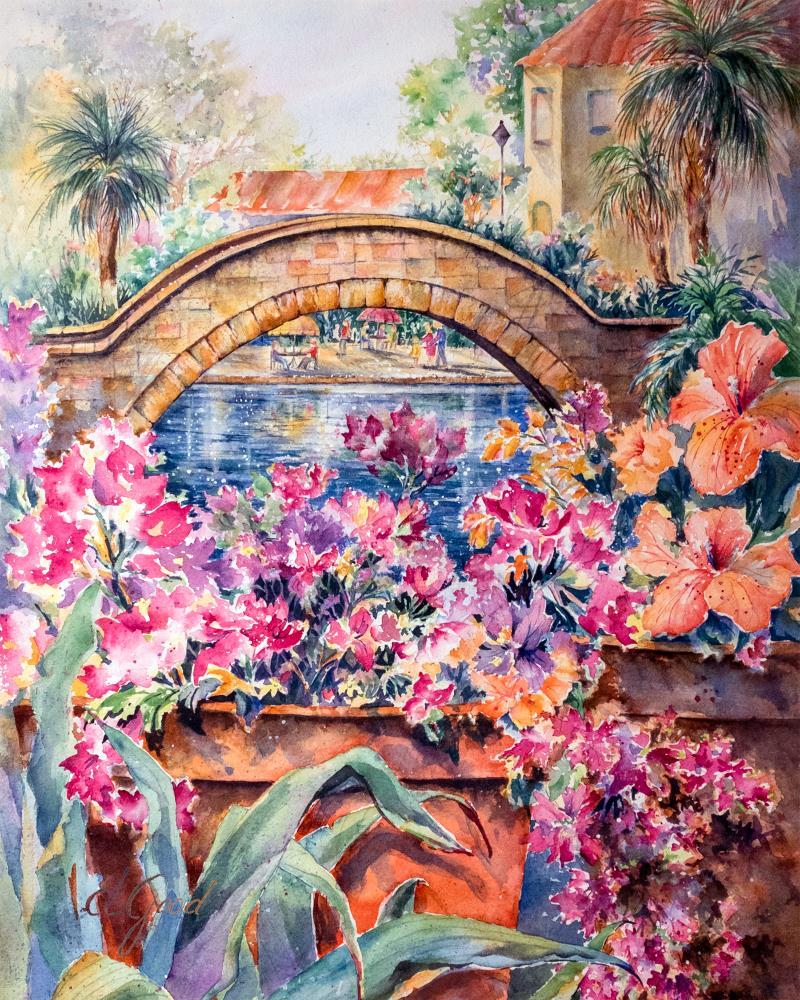 Rositas Bridge over San Antonio Riverwalk